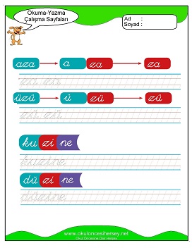 öbüşzç Grubu Çalışma Sayfaları
